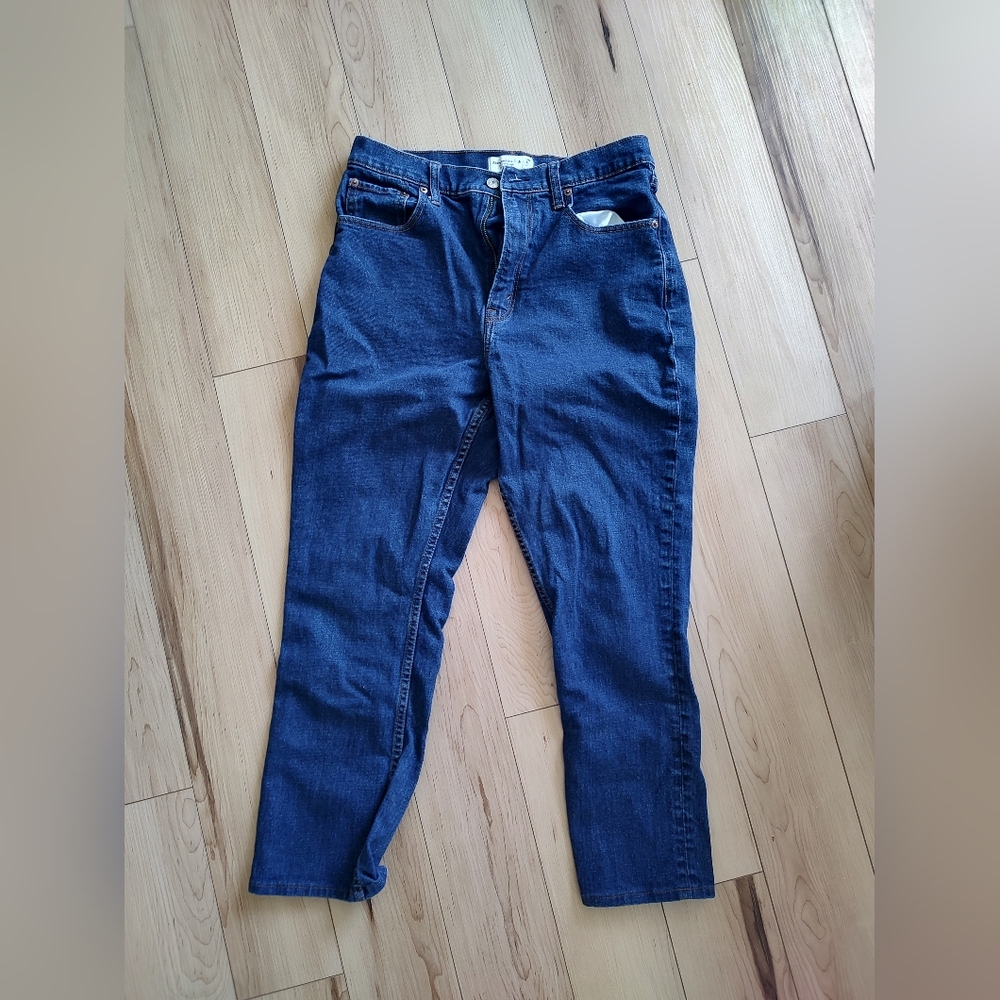 Abercrombie & Fitch Curve Love Slim Straight Ultra High Rise Jeans Size 30 short